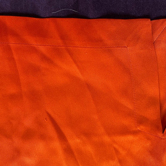 Vince sexy orange silk top. - Picture 6 of 10